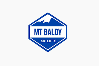 design unique ski resort logo