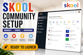 setup skool community skool course skool credit repair and online community
