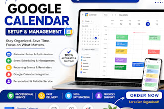 manage your google calendar and schedule appointments