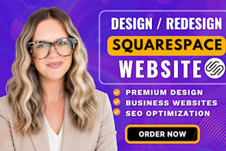 design and redesign a modern squarespace website for your business