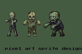 pixel animation for game and sprites