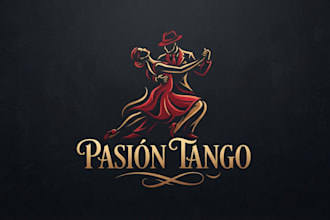 design a passionate tango logo for your brand