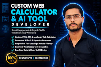 build a custom web calculator, interactive web tool, or generator in javascript