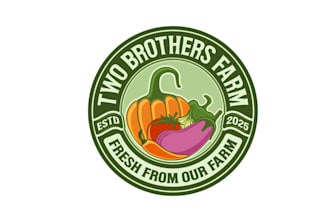 design a vegetable gardening business brand logo