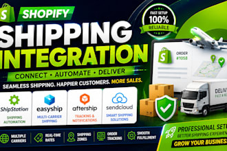 set up shipstation easyship and sendcloud shipping integration on shopify