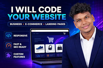 do custom website development as full stack web developer