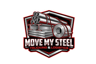 do good looking creative  steel logo with free source file