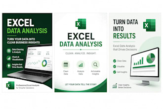 excel data analysis, cleaning, visualization and reporting