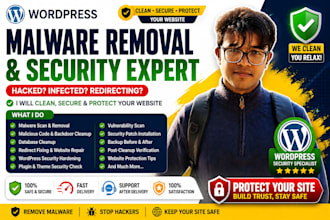 clean malware and secure your wordpress website