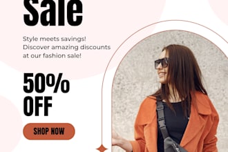 design eye catching sale poster and shop banners
