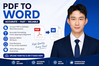 convert PDF to word with accurate formatting