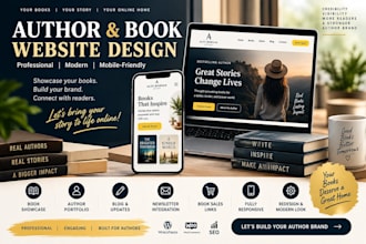 design or redesign a professional author and book website
