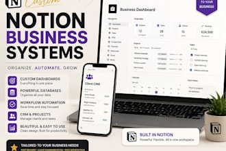 create a custom notion workspace for your business and productivity