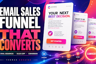 write persuasive email sales funnel copy and email sequence copywriting