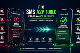 fix your rejected a2p 10dlc campaign and 30034 error