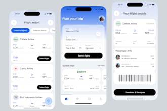 develop travel app for flight booking, hotel booking, amadeus gds, event booking