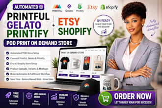design automated printful gelato printify etsy shopify pod print on demand store