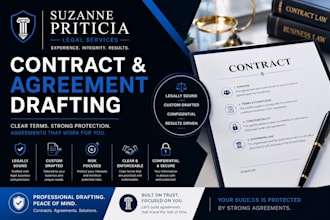 prepare complete commercial legal documentation and b2b contracts