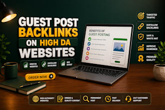 publish SEO guest post baklinks, on high da guest post service