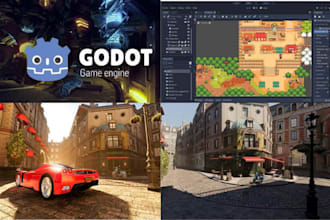 be your godot game developer using godot game engine