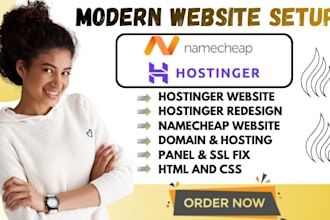 namecheap hostinger website design hostinger website redesign hosting domain ssl