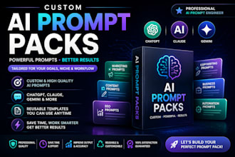 create professional ai prompts and custom prompt packs