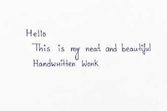 do neat and beautiful handwritten notes