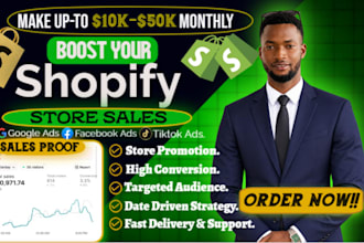 boost shopify sales shopify marketing with facebook meta ads, website promotion