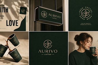 coffee shop branding and logo design