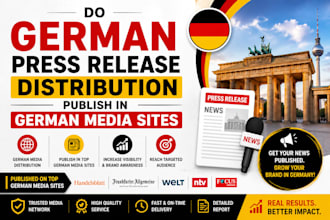 do german press release distribution publish in german media sites