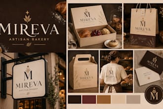 design business logo and branding kit with brand identity