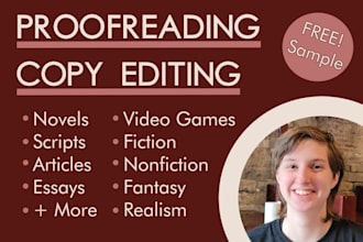 proofread and copy edit your work