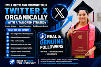 grow and promote your twitter x organically