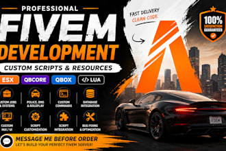 develop custom fivem scripts for esx, qbcore, qbox and lua