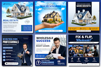 design professional real estate poster and flyer