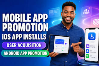 increase IOS app install with app user acquisition android mobile app promotion