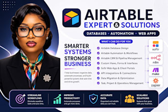 setup airtable database, airtable automation, airtable formula, softr portal