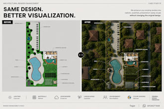 provide architectural render enhancement