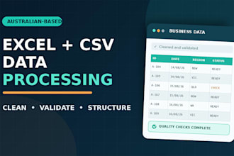 clean and process your excel or CSV data