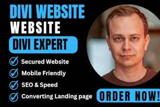 build a modern wordpress business website using divi