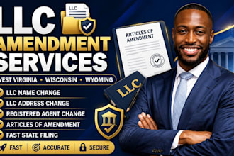 amend west virginia wisconsin wyoming llc name address and registered agent