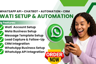 setup wati whatsapp API whatsapp marketing automation whatsapp bulk messages