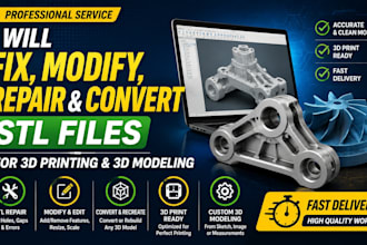 fix, modify, repair and convert stl files for 3d printing