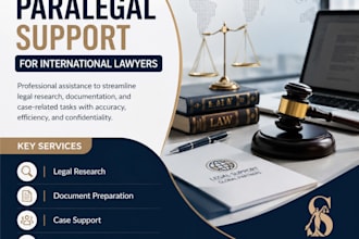 professional paralegal support, legal research,