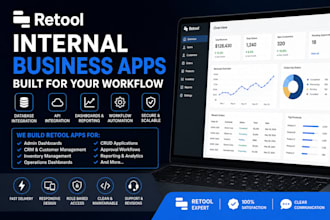 build retool internal tools admin dashboards, business apps