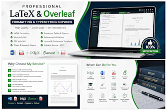format your document in latex or overleaf professionally