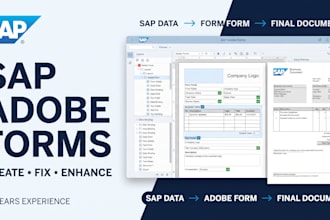 create, fix, and enhance sap adobe forms