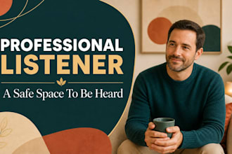 be your professional listener in a safe judgment free space