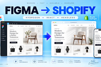 convert figma to shopify with custom hydrogen development