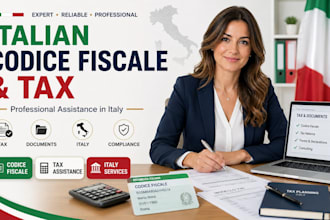 assist with your italian codice fiscale and tax in italy